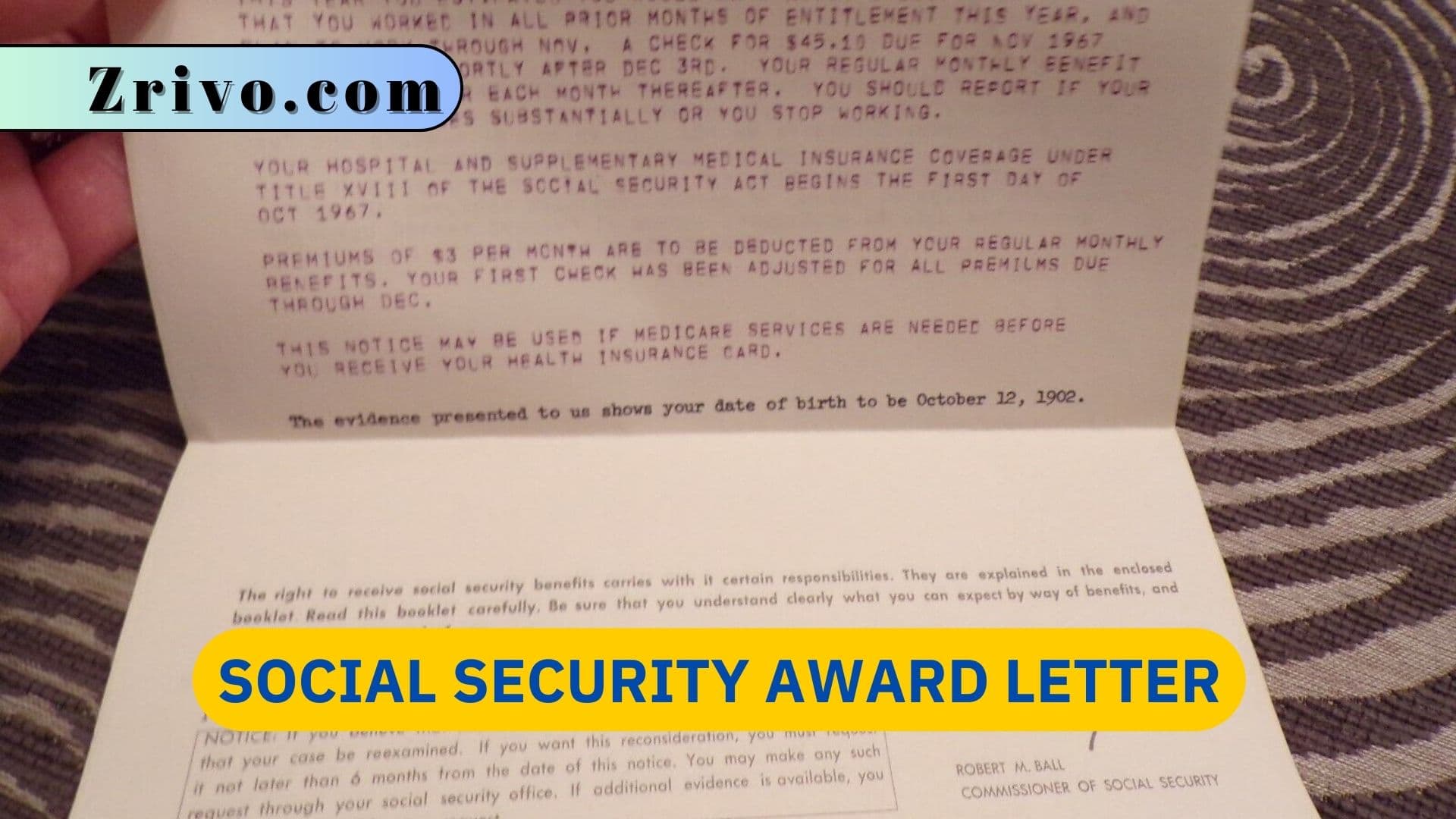 Social Security Award Letter