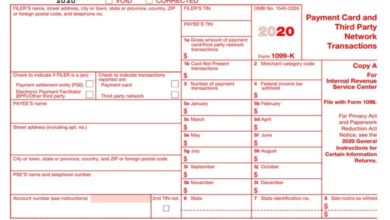 1099 K Tax Form