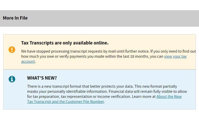 How to print your IRS Transcript Online
