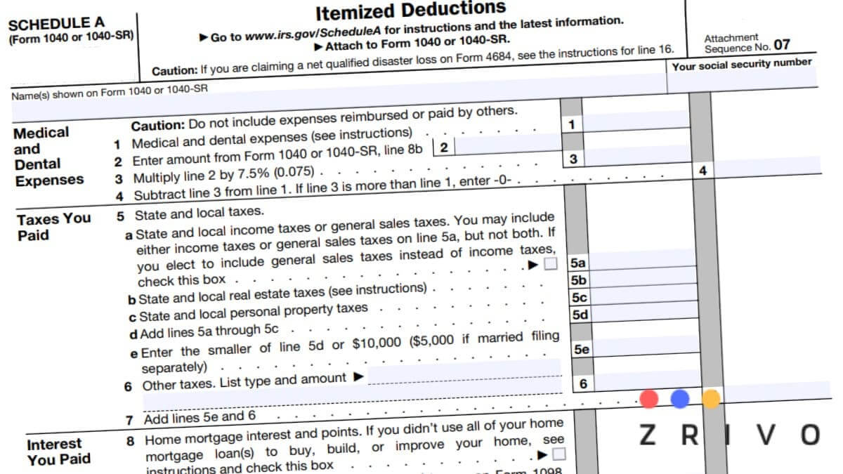 Schedule A 2024 IRS Forms Zrivo