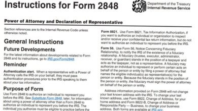 Form 2848 Instructions