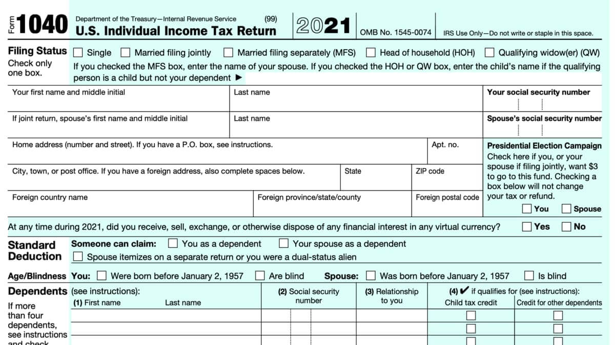 Irs 1040 Schedule A 2022 1040 Form 2022 - 1040 Forms - Zrivo