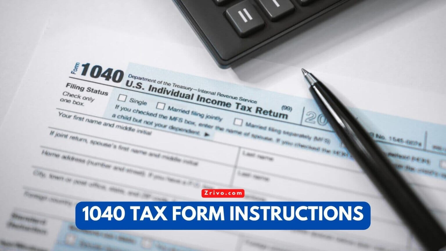 1040 Tax Form Instructions 2023 2024