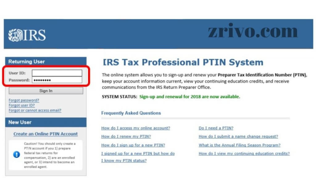 How to Renew Preparer Tax Identification Number (PTIN)?