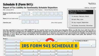 IRS Form 941 Schedule B