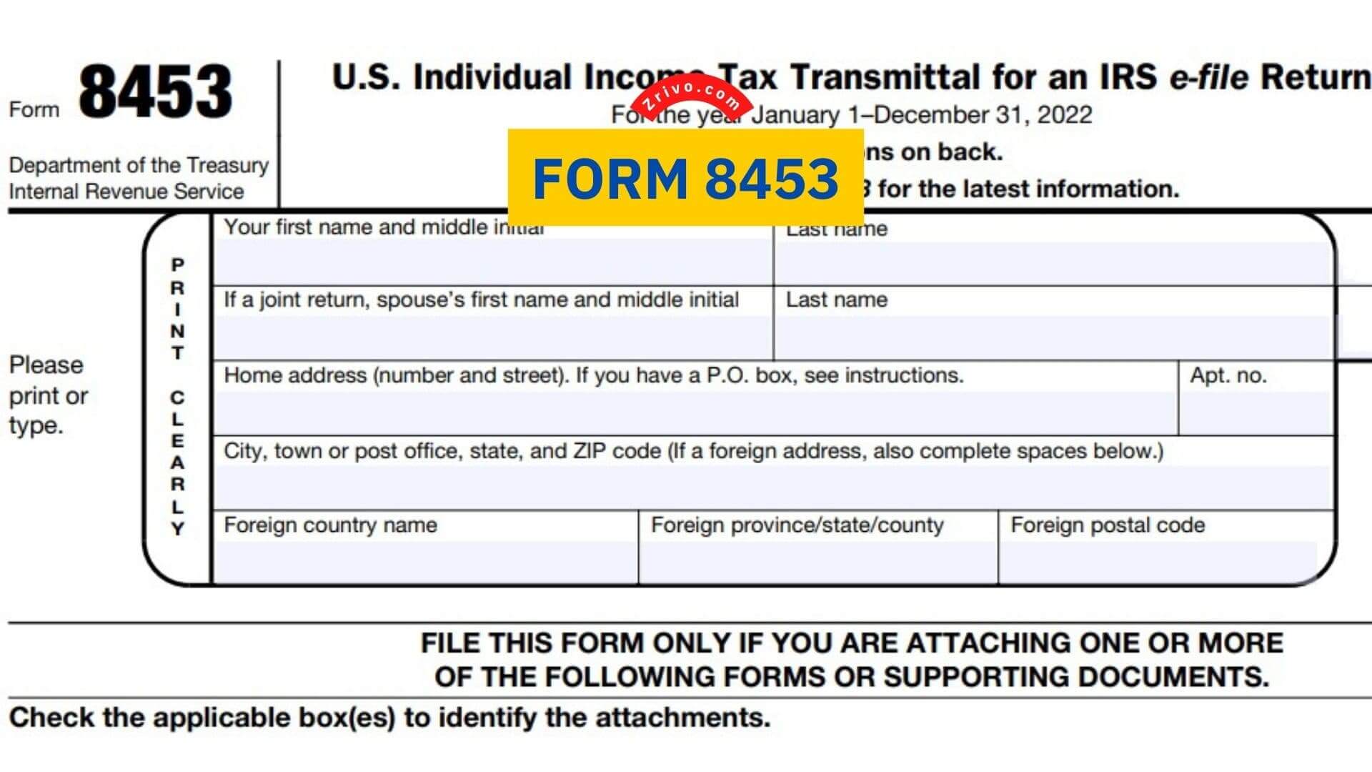 Form 8453