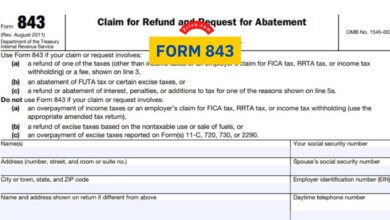 Where to file Form 843