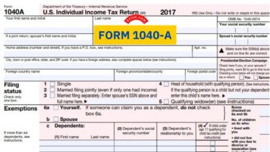 Form 1040-A