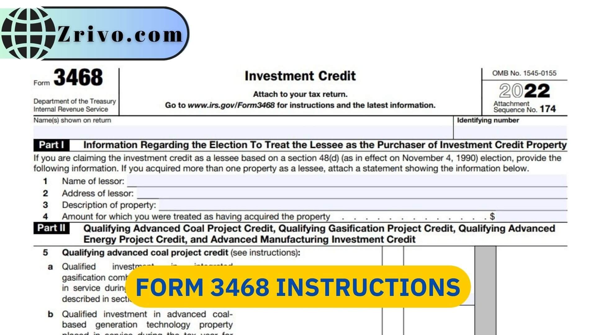 Form 3468 Instructions