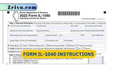Form IL-1040 Instructions