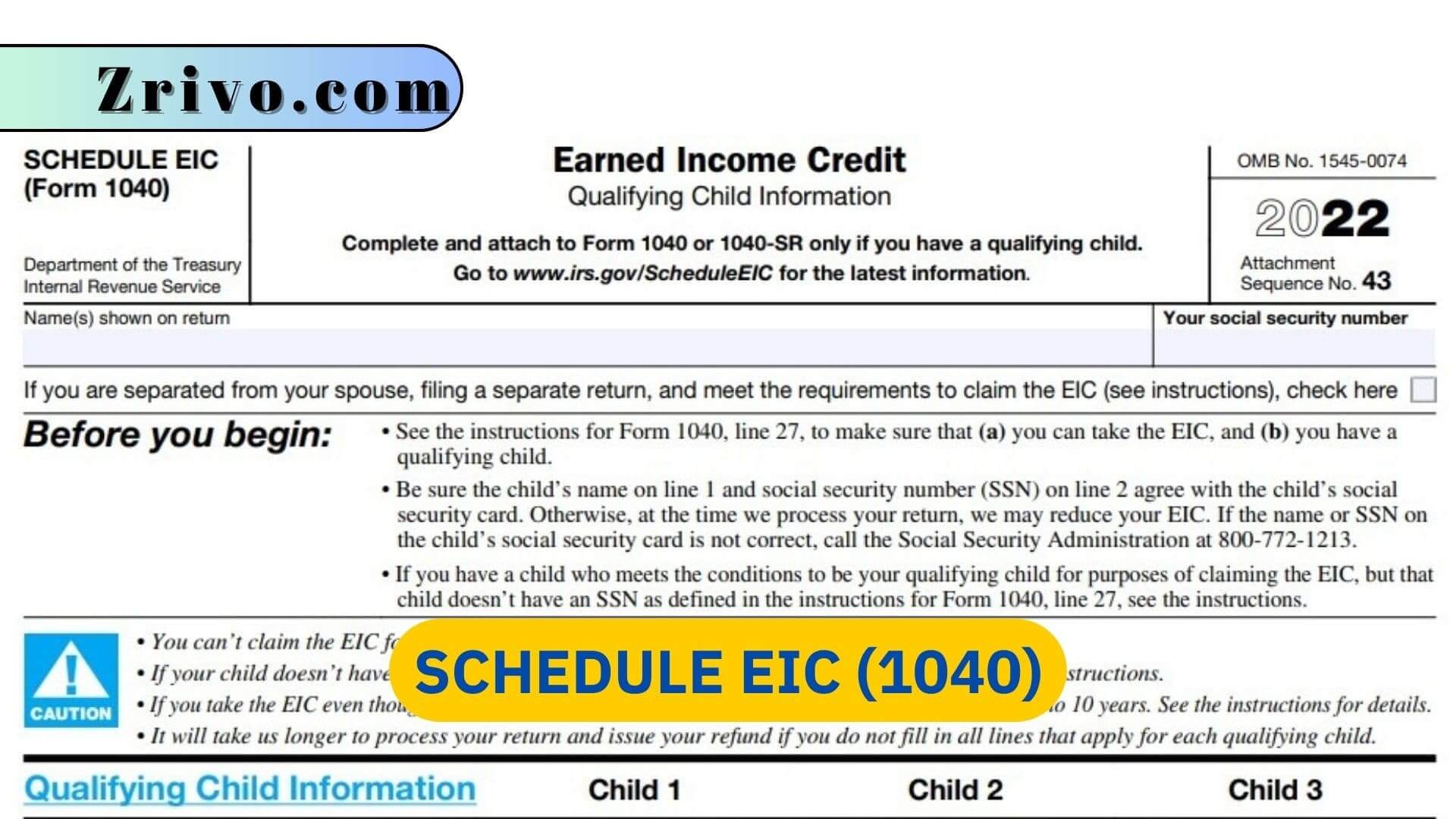 Schedule EIC (1040)