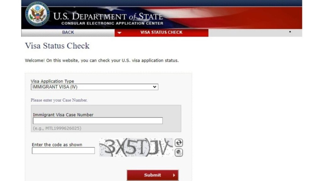 CEAC Nonimmigrant Visa Status Check