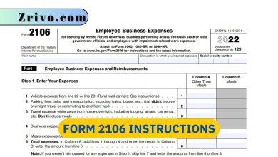 Form 2106 Instructions