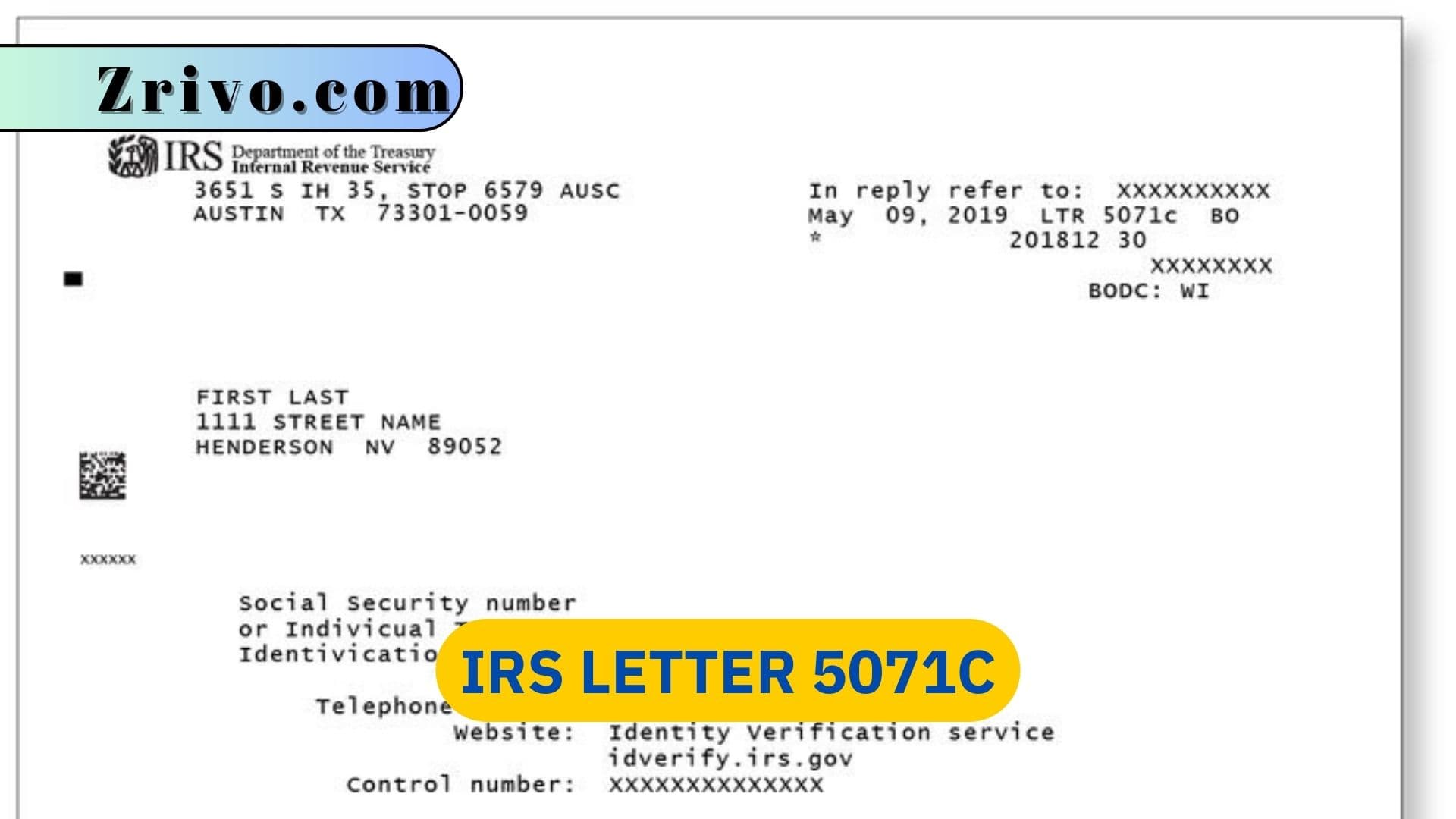 IRS Letter 5071C