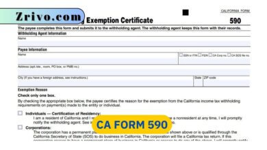 CA Form 590