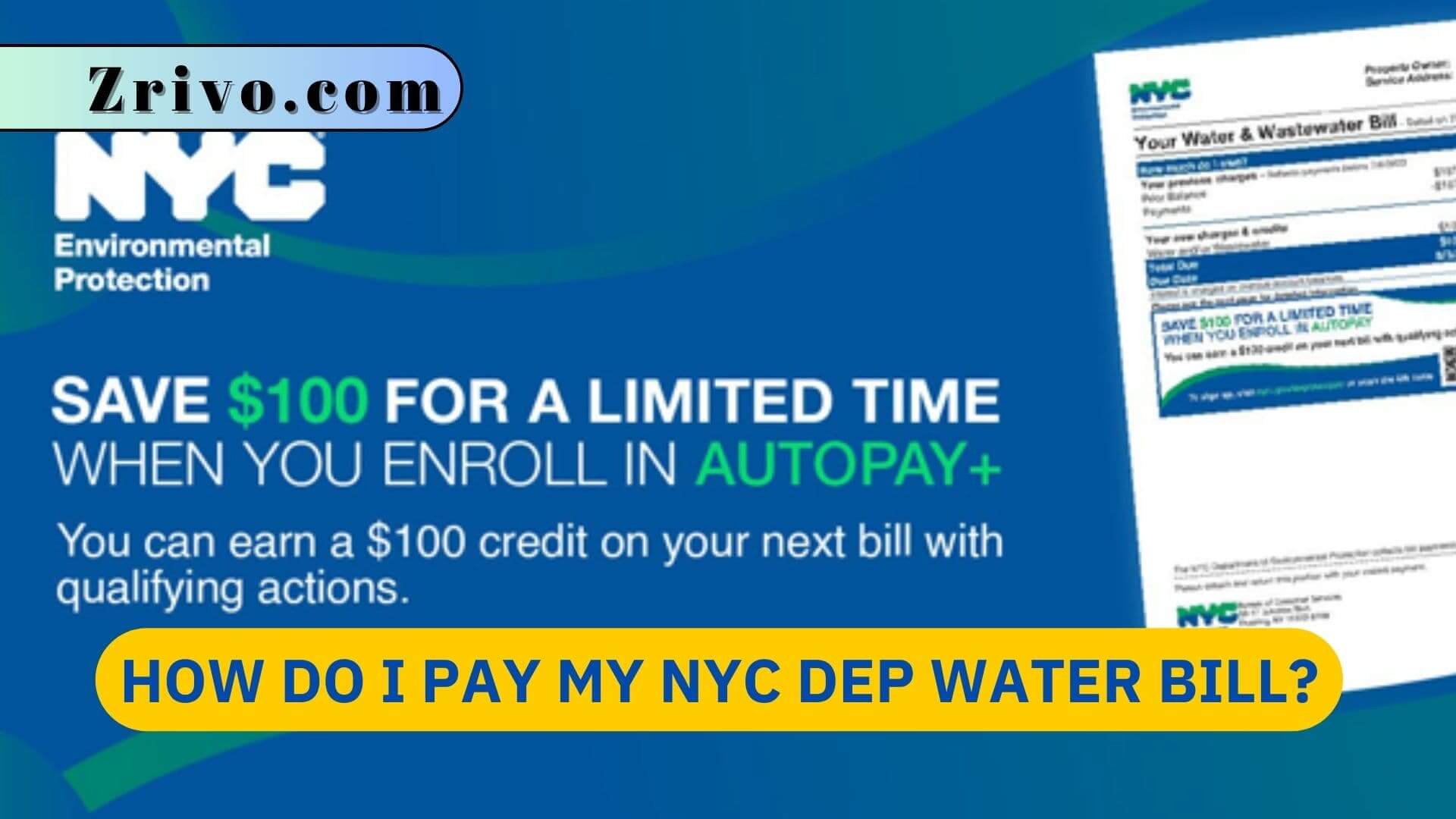 How Do I Pay My NYC DEP Water Bill