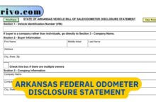 Arkansas Federal Odometer Disclosure Statement