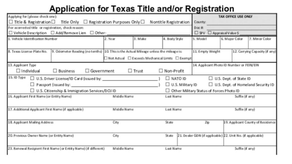 How to File Texas Car Sales Tax