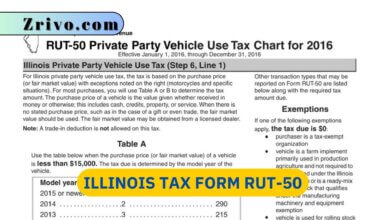 Illinois Tax Form RUT-50